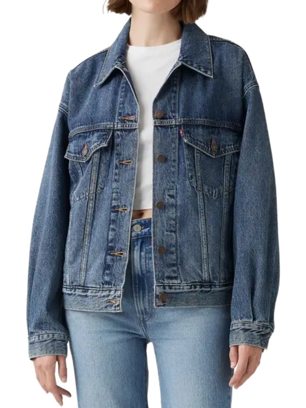 Levi’s 90s Oversized Trucker Denim Jacket XL Blue NWT